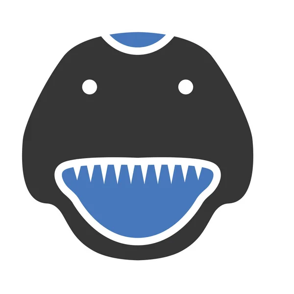Shark Icono Vector Aislado Que Puede Modificar Editar Fácilmente — Vector de stock