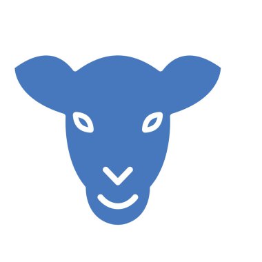 Kolayca değiştirilebilen veya düzenlenebilen İnek İzole Vektör simgesi