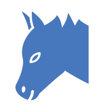 Kolayca değiştirilebilir ya da düzenlenebilir At İzole Vektör simgesi