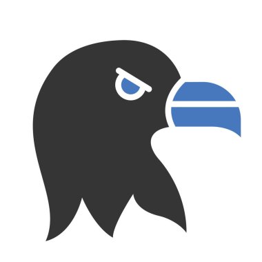 Kolayca değiştirilebilen ya da düzenlenebilen izole edilmiş Toucan Vektör simgesi