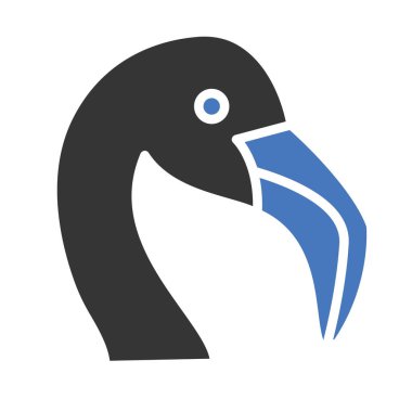 Kolayca değiştirilebilen veya düzenlenebilen martı izole edilmiş Vektör simgesi