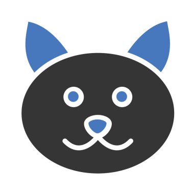 Kolayca değiştirilebilen ya da düzenlenebilen Kedi İzole Vektör simgesi