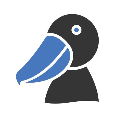 Kolayca değiştirilebilen ya da düzenlenebilen izole edilmiş Toucan Vektör simgesi