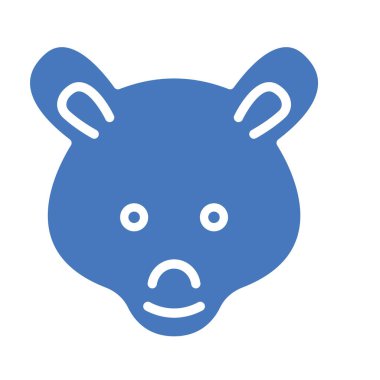 Kolayca değiştirilebilen ya da düzenlenebilen Ayıcık İzole Vektör simgesi