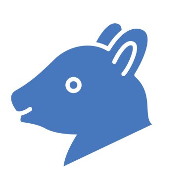 Kolayca değiştirilebilen ya da düzenlenebilen Tavşan İzole Vektör simgesi