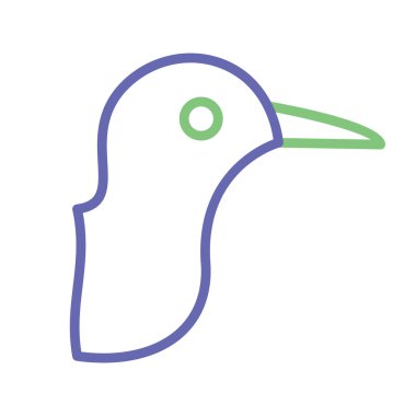 Kolayca değiştirilebilen ya da düzenlenebilen güvercin izole edilmiş Vektör simgesi