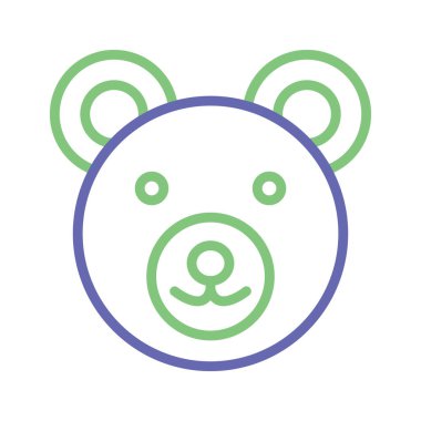 Kolayca değiştirilebilen ya da düzenlenebilen Ayıcık İzole Vektör simgesi