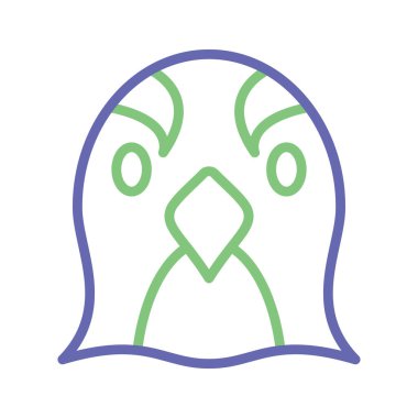 Kolayca değiştirilebilen veya düzenlenebilen Penguen İzole Vektör simgesi