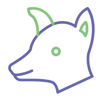 Kolayca değiştirilebilen ya da düzenlenebilen Keçi İzole Vektör simgesi