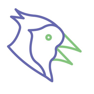 Kolayca değiştirilebilen ya da düzenlenebilen Hen İzole Vektör simgesi