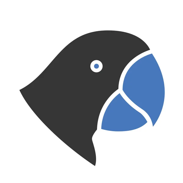 Parrot Icono Vectorial Aislado Que Puede Modificar Editar Fácilmente — Vector de stock