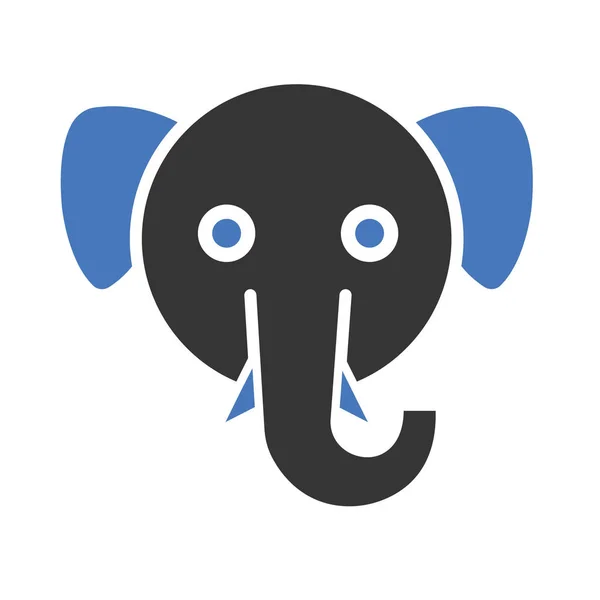 Elefante Aislado Icono Del Vector Que Puede Modificar Editar Fácilmente — Archivo Imágenes Vectoriales