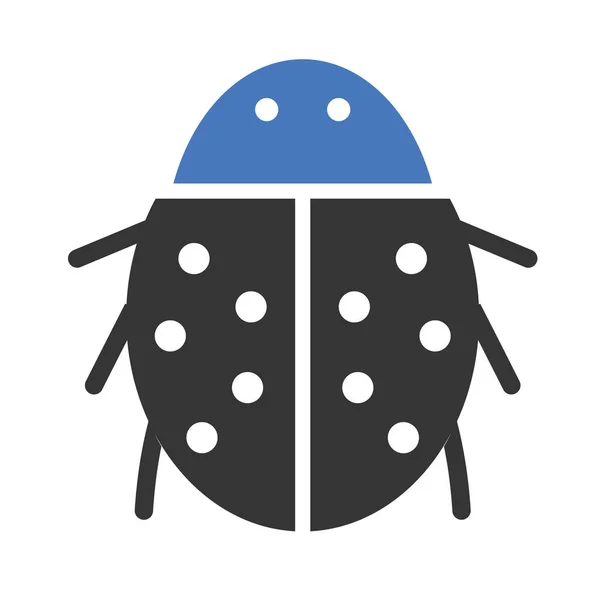 Ladybird Isolated Vector Icon Can Easily Modified Edited — Stock Vector