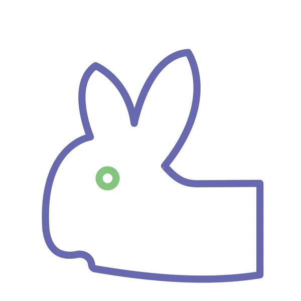 Icono Vector Aislado Conejo Que Puede Modificar Editar Fácilmente — Vector de stock
