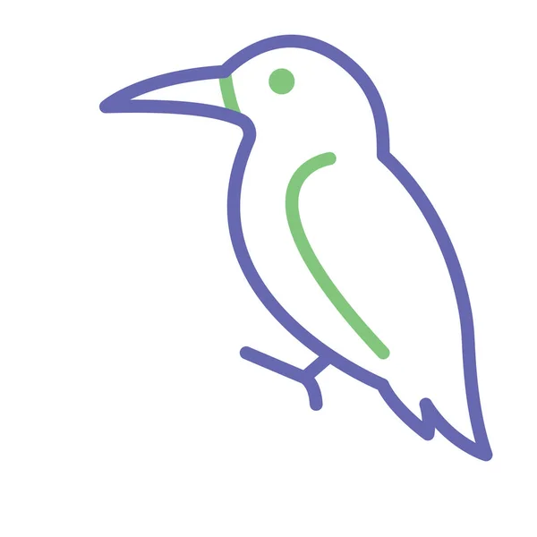 Hummingbird Isolerad Vektor Ikon Som Lätt Kan Modifieras Eller Redigeras — Stock vektor