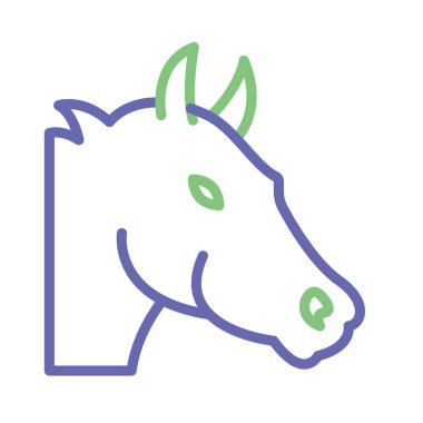 Kolayca değiştirilebilir ya da düzenlenebilir At İzole Vektör simgesi