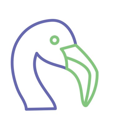 Kolayca değiştirilebilen veya düzenlenebilen martı izole edilmiş Vektör simgesi