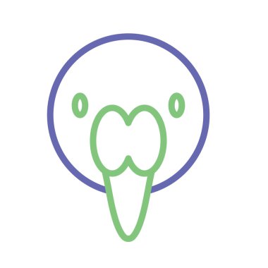 Kolayca değiştirilebilen veya düzenlenebilen Leylek İzole Vektör simgesi