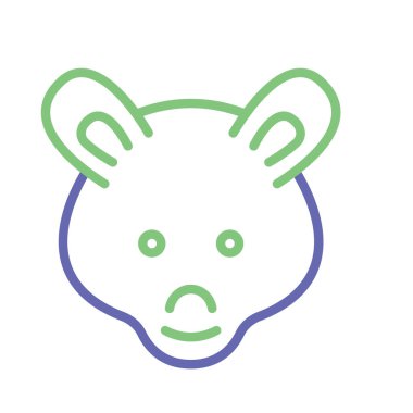 Kolayca değiştirilebilen ya da düzenlenebilen Ayıcık İzole Vektör simgesi