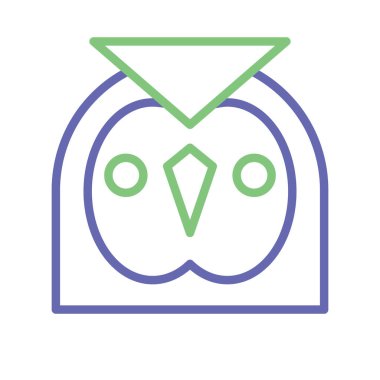 Kolayca değiştirilebilen ya da düzenlenebilen Baykuş İzole Vektör simgesi