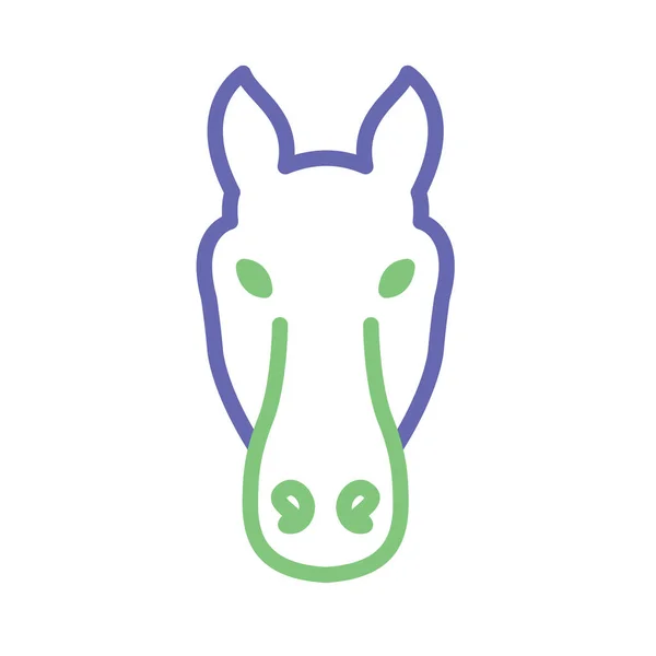 Donkey Isolated Vector Icon Can Easily Modified Edited — Stock Vector