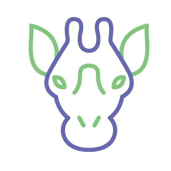 Ícone Vetor Isolado Rinoceronte Que Pode Ser Facilmente Modificado Editado — Vetor de Stock