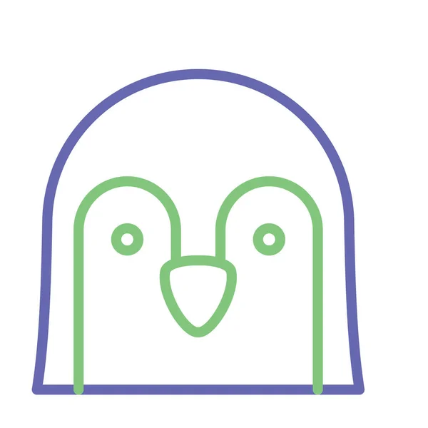 Icono Vector Aislado Pingüino Que Puede Modificar Editar Fácilmente — Archivo Imágenes Vectoriales
