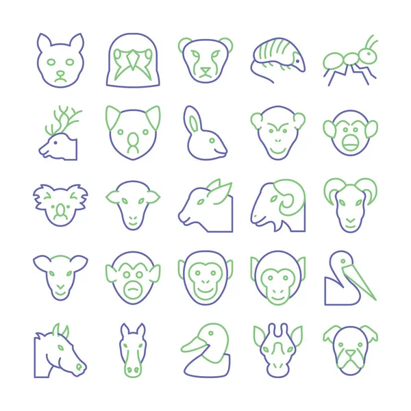 Conjunto Iconos Vectoriales Animales Aves Que Puede Modificar Editar Fácilmente — Archivo Imágenes Vectoriales