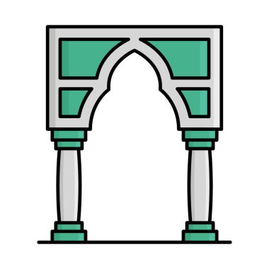 Kolayca değiştirilebilen ya da düzenlenebilen izole edilmiş vektör simgesine giriş