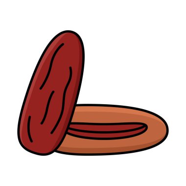 Kolayca değiştirilebilen ya da düzenlenebilen izole edilmiş vektör simgesini tarihler