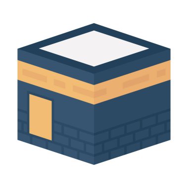 Müslüman ibadeti Kolayca değiştirilebilir veya düzenlenebilir Vektör simgesi