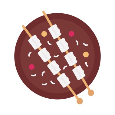 Kolayca değiştirilebilen ya da düzenlenebilen ızgara izole edilmiş Vektör simgesi