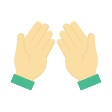 Kolayca değiştirilebilen ya da düzenlenebilen Dua Edilmiş Vektör simgesi