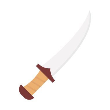 Kolayca değiştirilebilir ya da düzenlenebilir Kılıç İzole Vektör simgesi