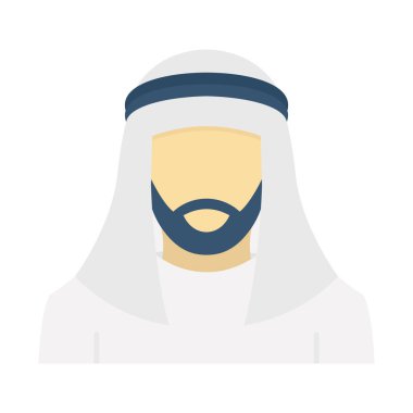 Thobe izole edilmiş vektör simgesi kolayca değiştirilebilir ya da düzenlenebilir