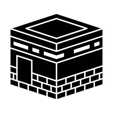 Müslüman ibadeti Kolayca değiştirilebilir veya düzenlenebilir Vektör simgesi