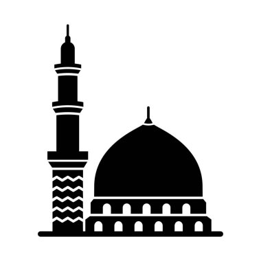 Peygamber kubbesi izole edilmiş vektör simgesi kolayca değiştirilebilir ya da düzenlenebilir