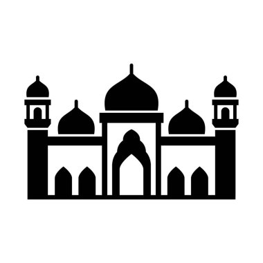 Kolayca değiştirilebilen veya düzenlenebilen camii izole edilmiş Vektör simgesi