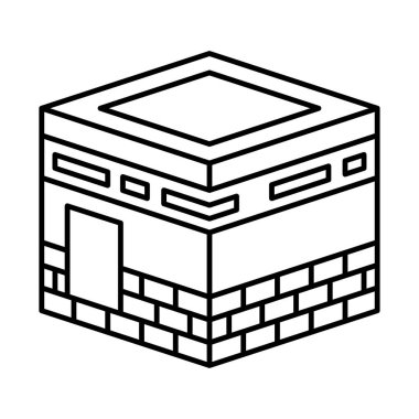 Müslüman ibadeti Kolayca değiştirilebilir veya düzenlenebilir Vektör simgesi