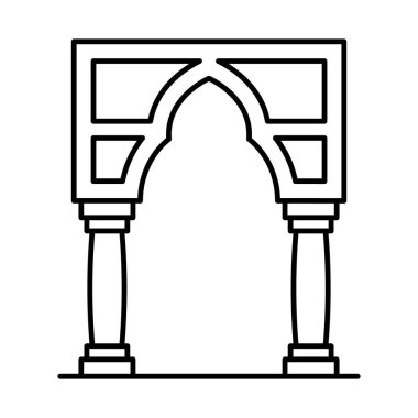 Kolayca değiştirilebilen ya da düzenlenebilen izole edilmiş vektör simgesine giriş