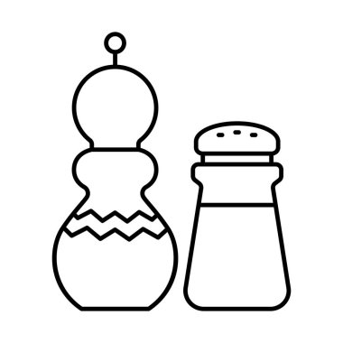 Tuz karıştırıcı izole edilmiş vektör simgesi kolayca değiştirilebilir ya da düzenlenebilir