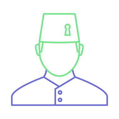 Müslüman adam vektör simgesi kolayca değiştirilebilir ya da düzenlenebilir