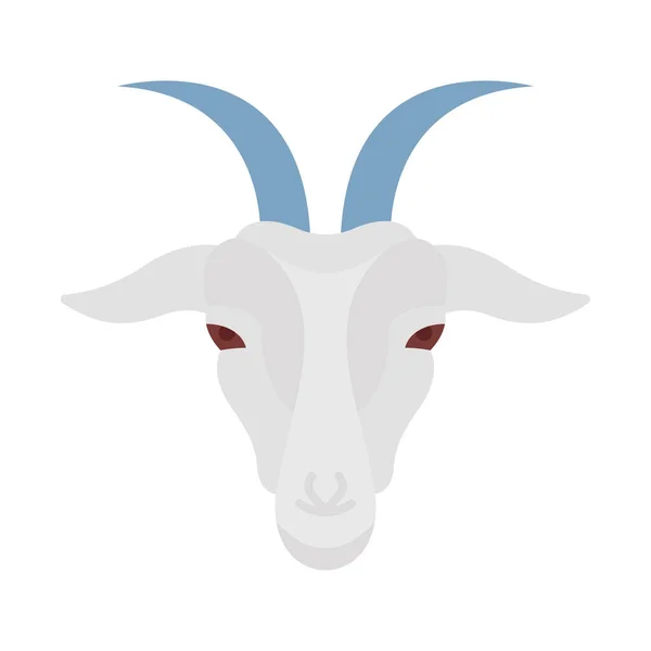 Domestic Goat Isolated Vector Icon Can Easily Modified Edited — Stock Vector