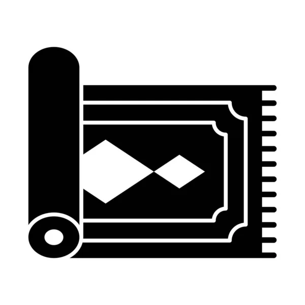 Gebedsmat Geïsoleerde Vectoricoon Dat Gemakkelijk Kan Worden Aangepast Bewerkt — Stockvector