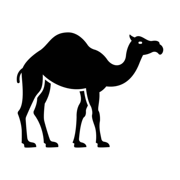 Καμήλα Του Κόλπου Απομονωμένο Εικονίδιο Διάνυσμα Που Μπορεί Εύκολα Τροποποιηθεί — Διανυσματικό Αρχείο