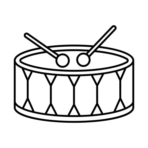 Drum Beat Icono Vector Aislado Que Puede Modificar Editar Fácilmente — Archivo Imágenes Vectoriales