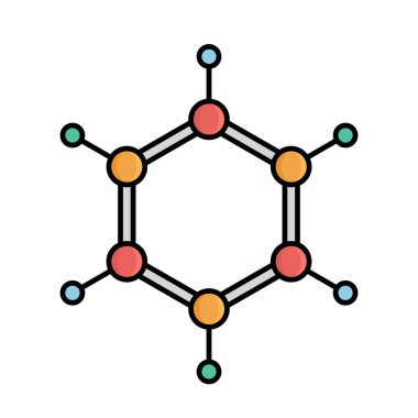 Kimyasal atom izole edilmiş Vektör simgesi kolayca değiştirilebilir ya da düzenlenebilir