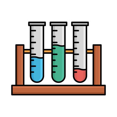 Laboratuvar şişesi izole edilmiş vektör simgesi kolayca değiştirilebilir ya da düzenlenebilir