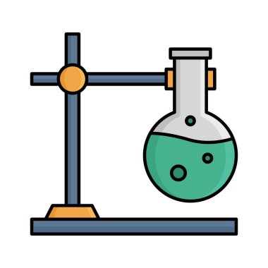 Kimyasal şişe izole edilmiş vektör simgesi kolayca değiştirilebilir ya da düzenlenebilir