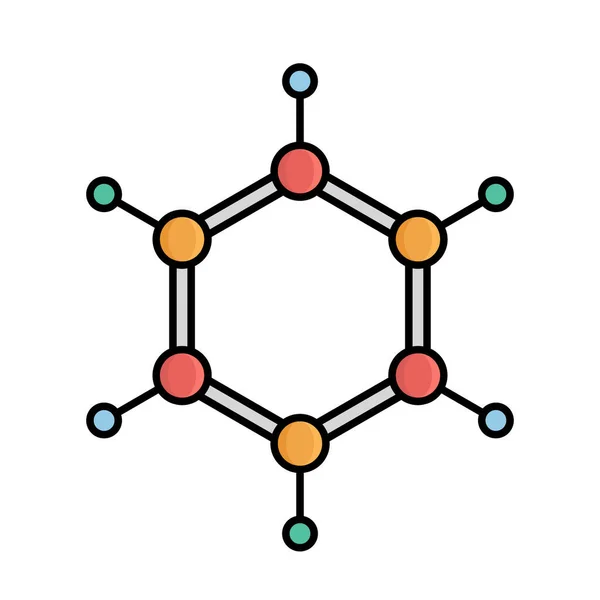 Ícone Vetor Isolado Átomo Químico Que Pode Ser Facilmente Modificado — Vetor de Stock